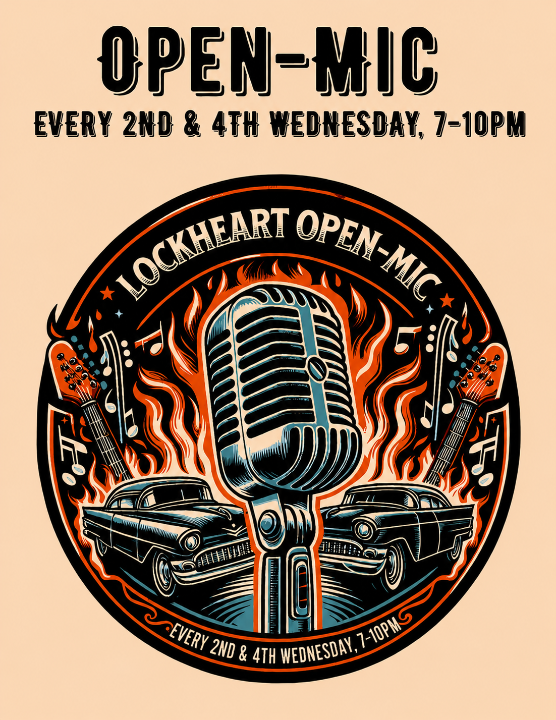 Lockheart Restaurant Open Mic Night in Wellesley featuring live music every 2nd and 4th Wednesday from 7–10 PM.